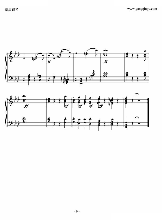 f小调奏鸣曲第一乐章Op.2 No.1