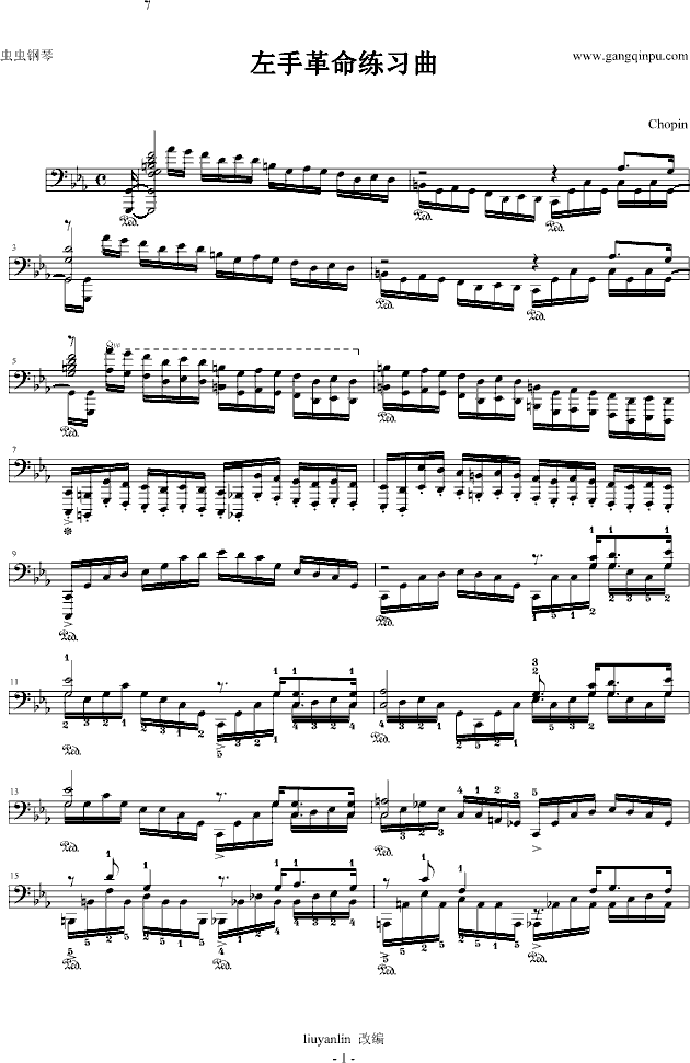 左手革命练习曲