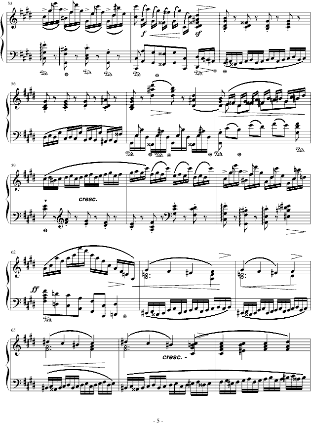 练习曲Op.10 No.4(原版）