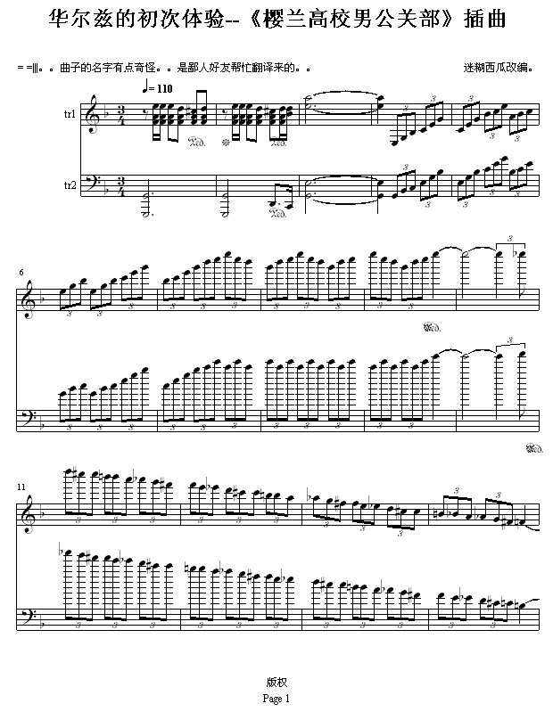 华尔兹的初次体验