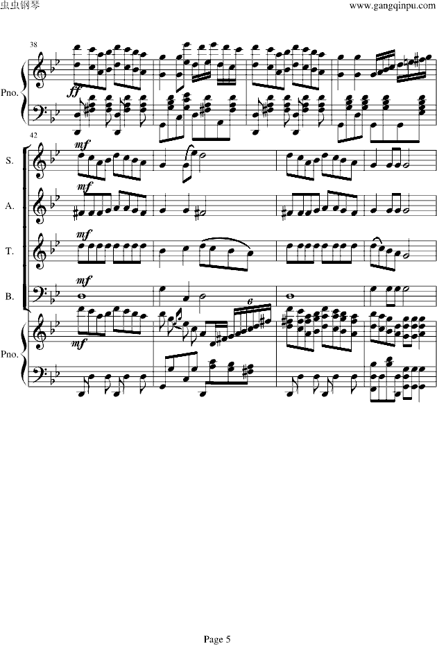 青春舞曲 四部合唱（修改完美版）