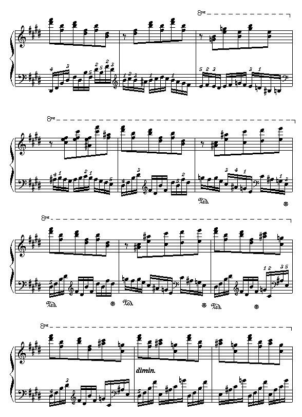 E大调练习曲