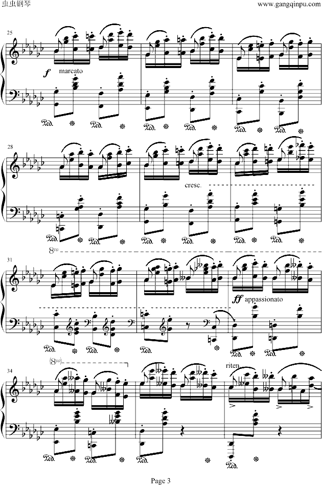 12 Etudes No.9 in G flat major