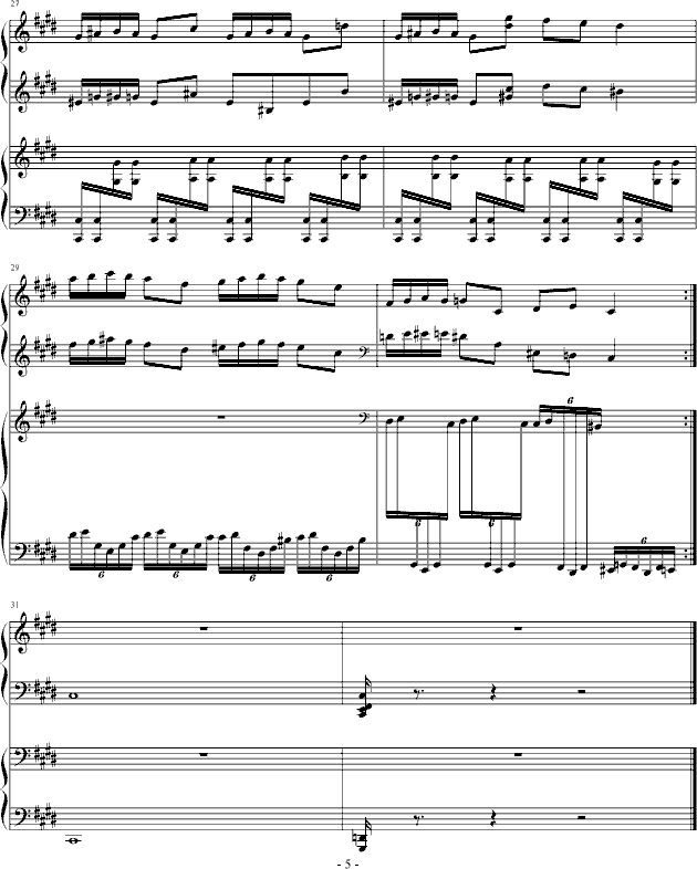 为一组现代四手联弹做的序曲