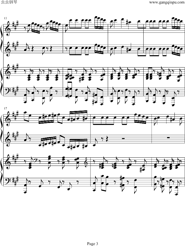 四小天鹅舞曲四手联弹版