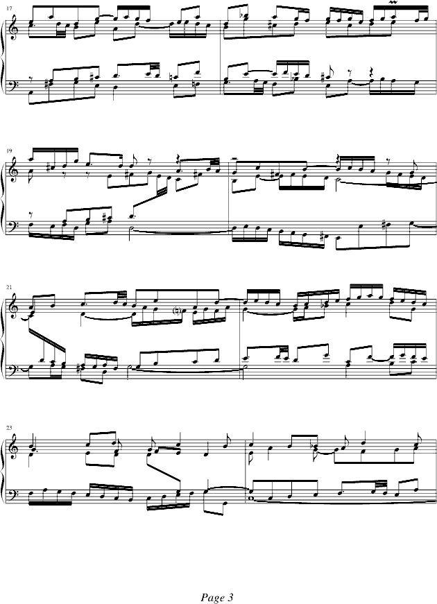 巴赫Fuga I(BWV 846-2)