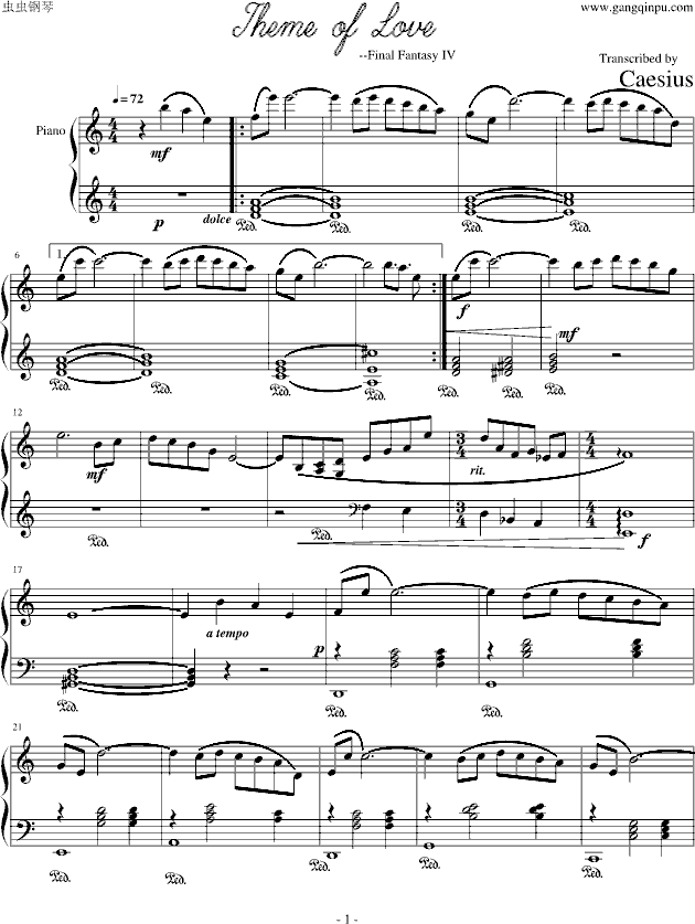 Theme of Love-FinalFandasyIV