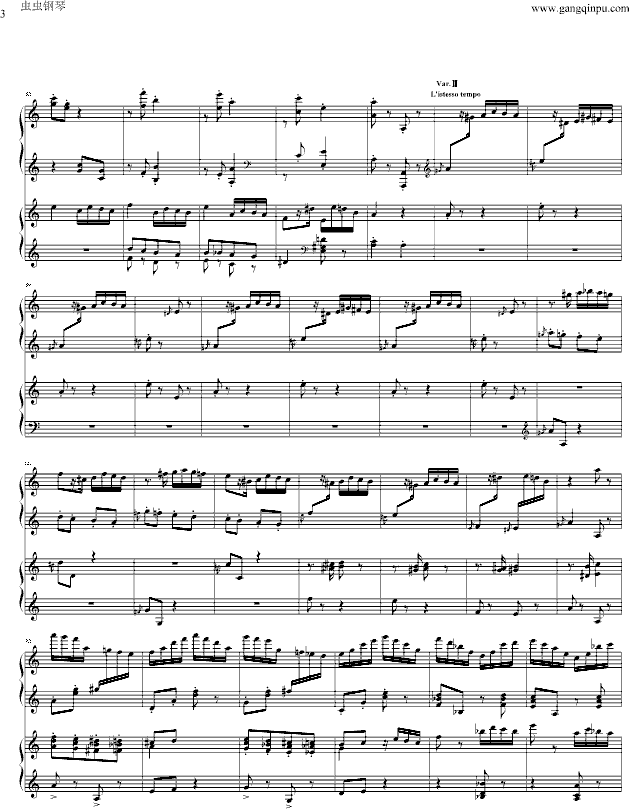 帕格尼尼主题狂想曲-（1~10变奏）