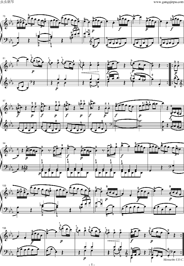 莫扎特第四钢琴奏鸣曲(K.282)