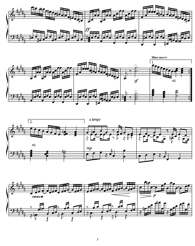 Etude in B Major -圣