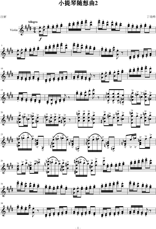 小提琴随想曲2