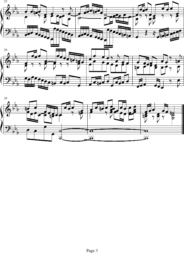 十二平均律BWV847赋格