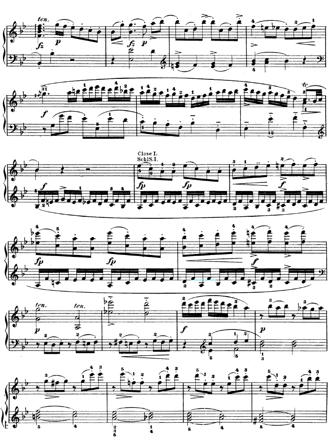降B大调奏鸣曲 kv333