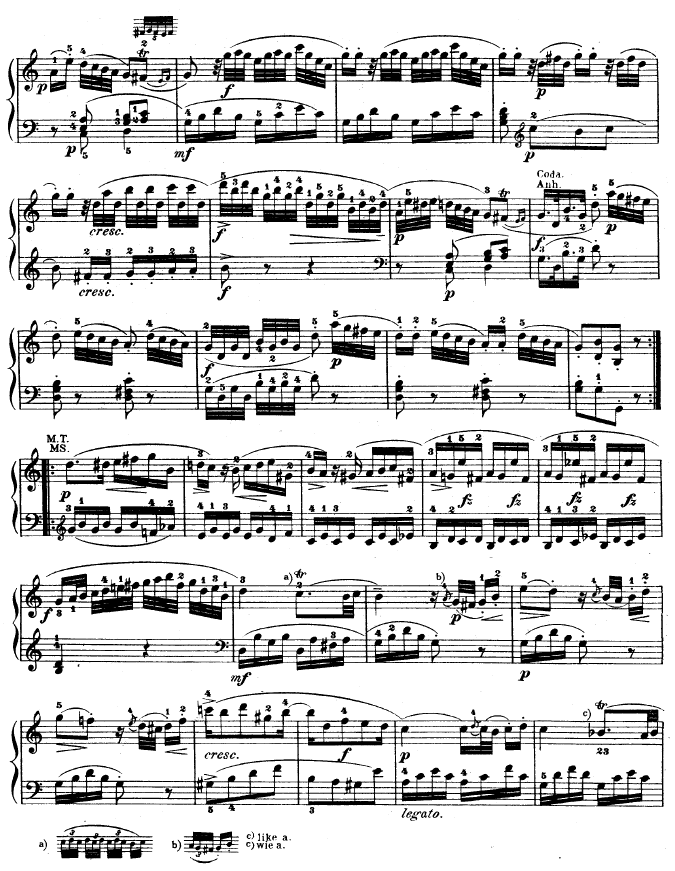 钢琴奏鸣曲 kv330