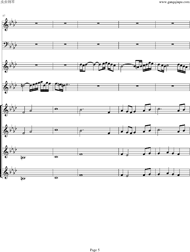 双童声协奏曲Concerto Pour Deux Voix-合唱版