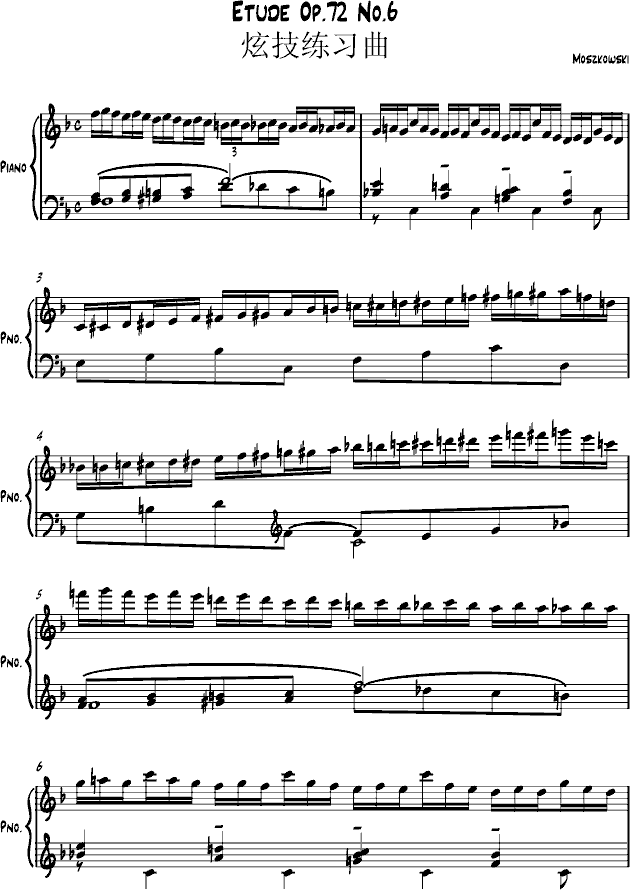 Etude Op 72 No 6