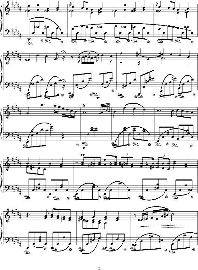 B大调夜曲Op.32 No.1
