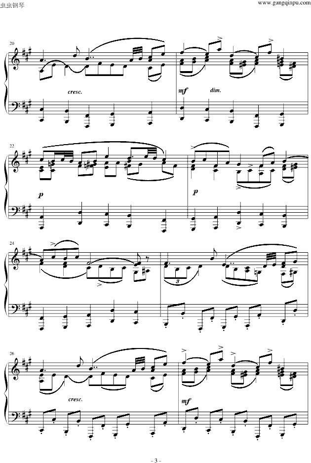 固定低音 带着宗教虔诚而感人至深的钢琴曲