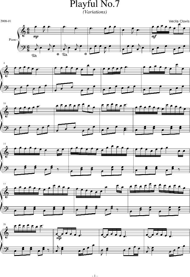 Playful No.7(变奏曲)