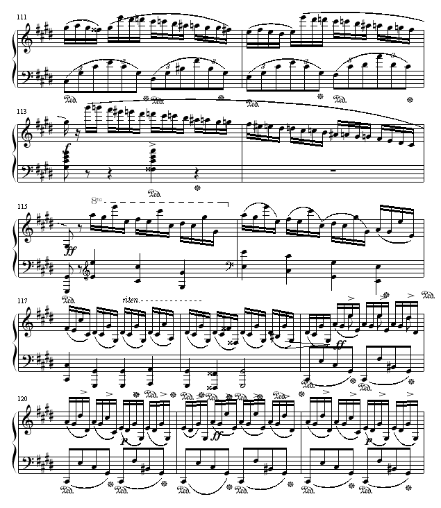幻想即兴曲-滴漏打谱