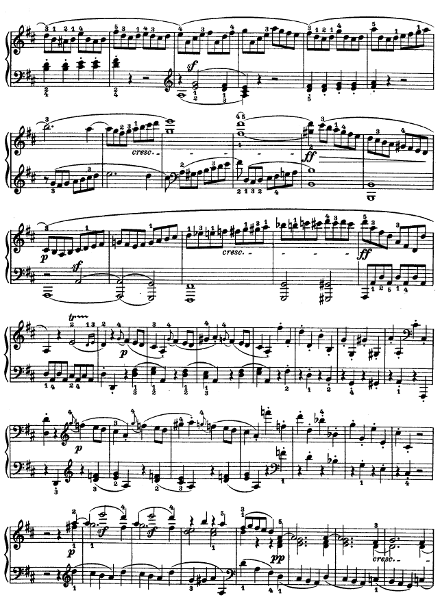 D大调第七钢琴奏鸣曲 - Op. 10 No--3