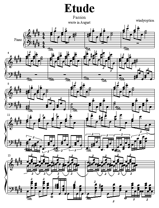 Etude(Passion)