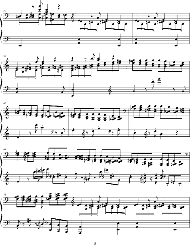 第二钢琴奏鸣曲 第二乐章