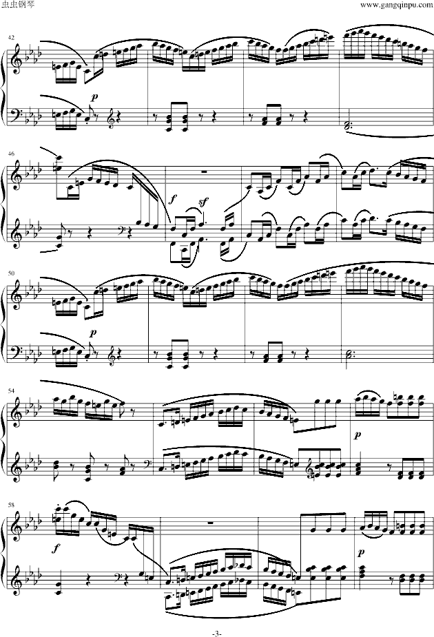 小奏鸣曲Op.20.No.3第三乐章