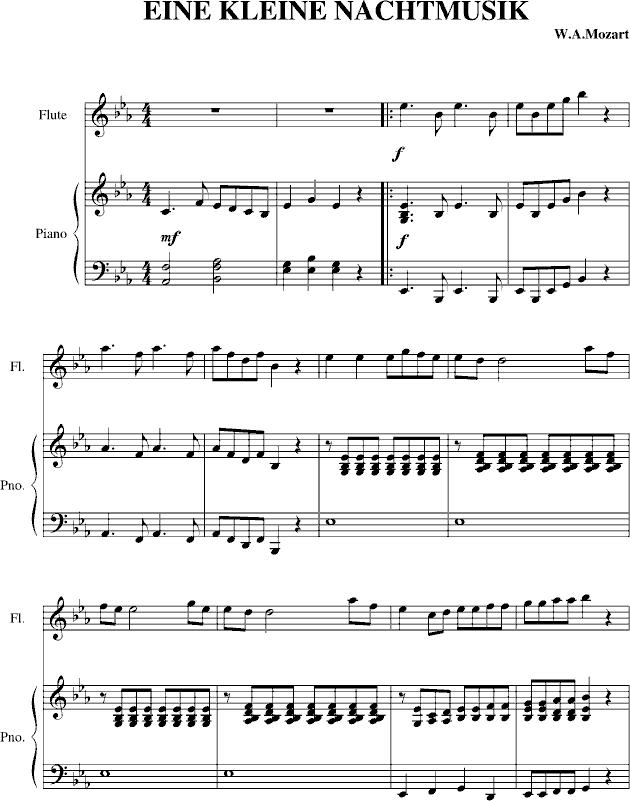 Eine Kleine Nachtmusik  第一小夜曲