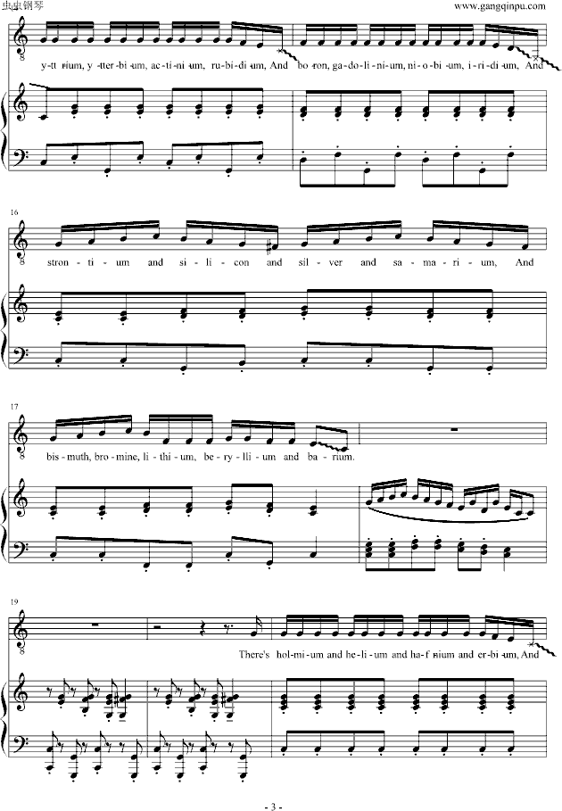 The Element Song （元素周期表之歌）
