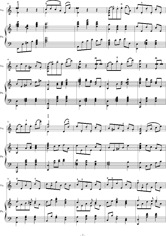 H14-A小调舞曲（For Piano And Violin）