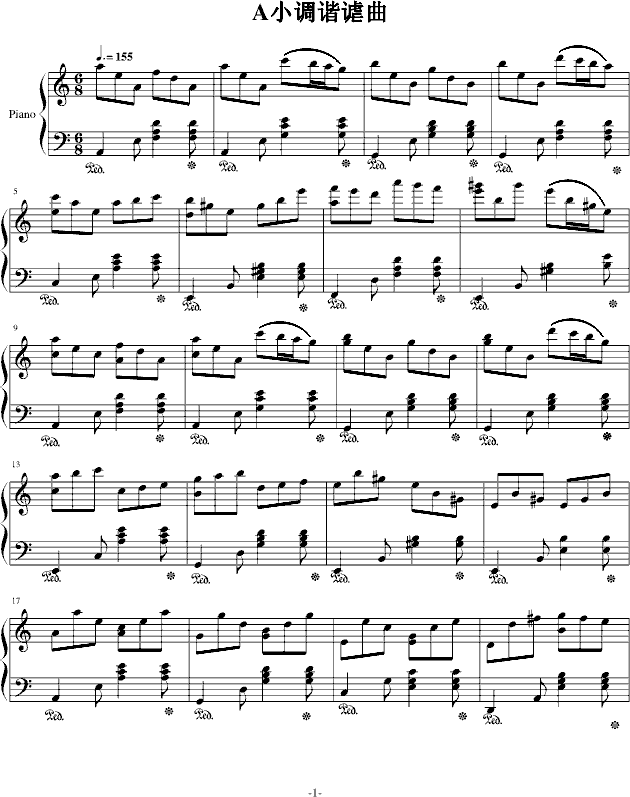 H10-A小调谐谑曲(修改版)