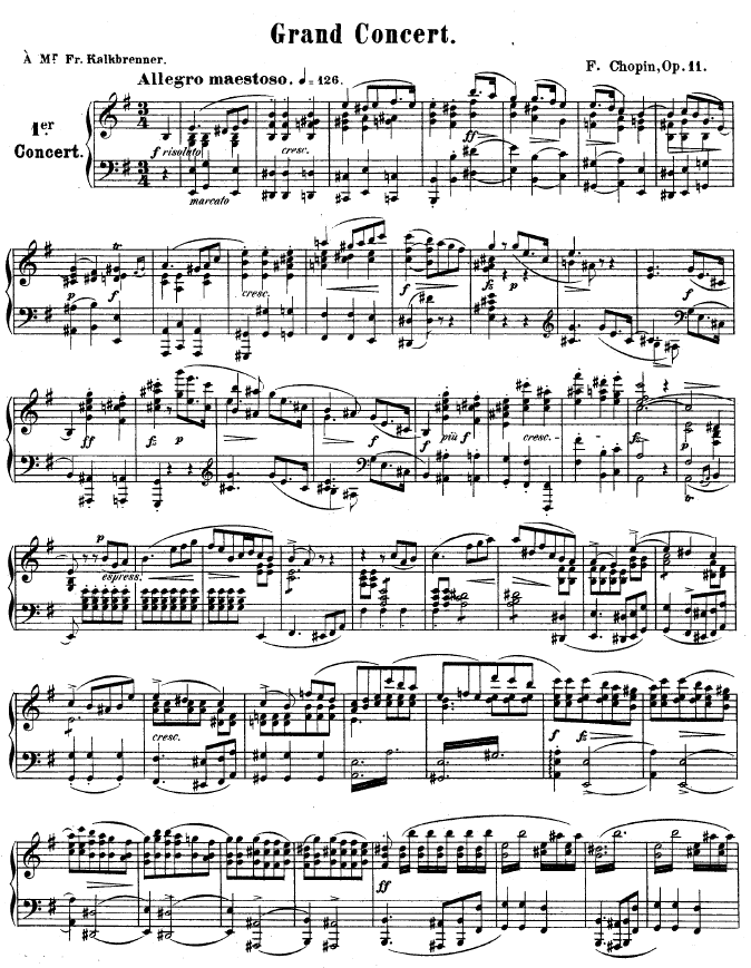 钢琴第一协奏曲 op.11-1