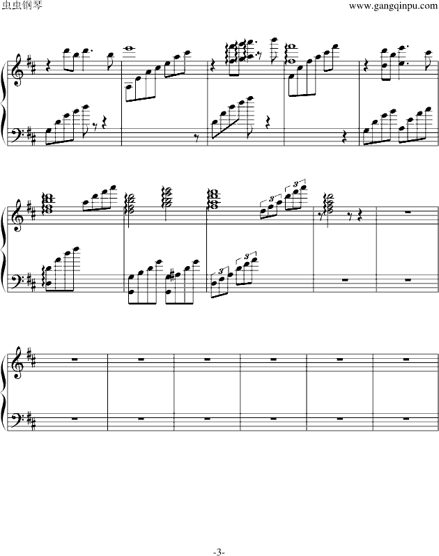 S日记插曲love theme piano solo