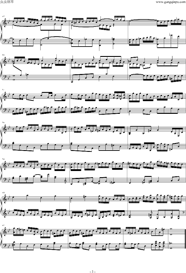G小调赋格BWV578 - 巴赫