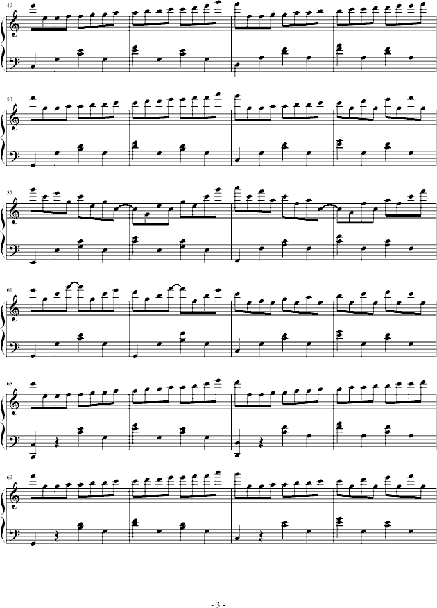 C大调练习曲