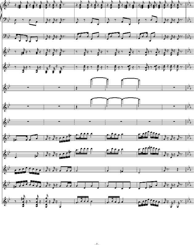 青春舞曲（学校常用的器乐合奏版）