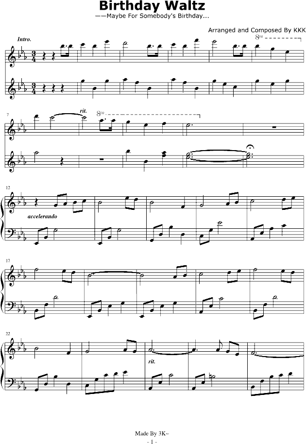 Birthday Waltz