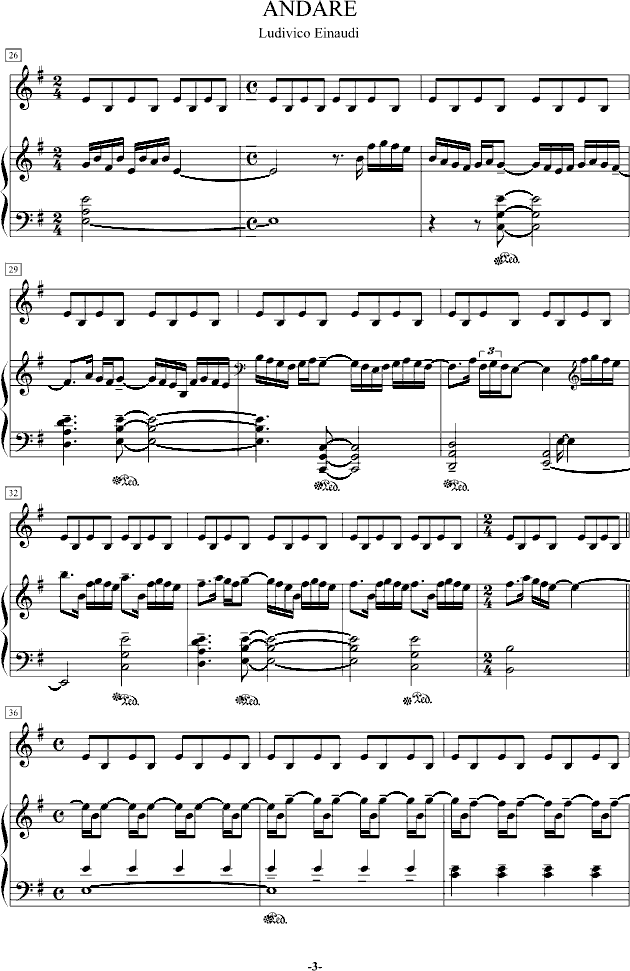 Andare - Ludivico Einaudi