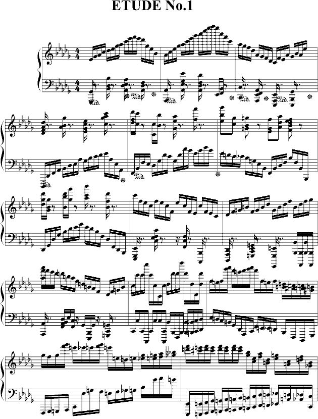 ETUDE  No.1