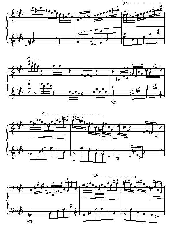 E大调练习曲