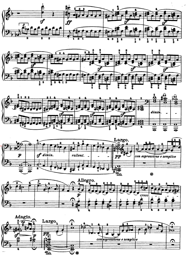 暴风雨-d小调第十七钢琴奏鸣曲 - Op.31—2