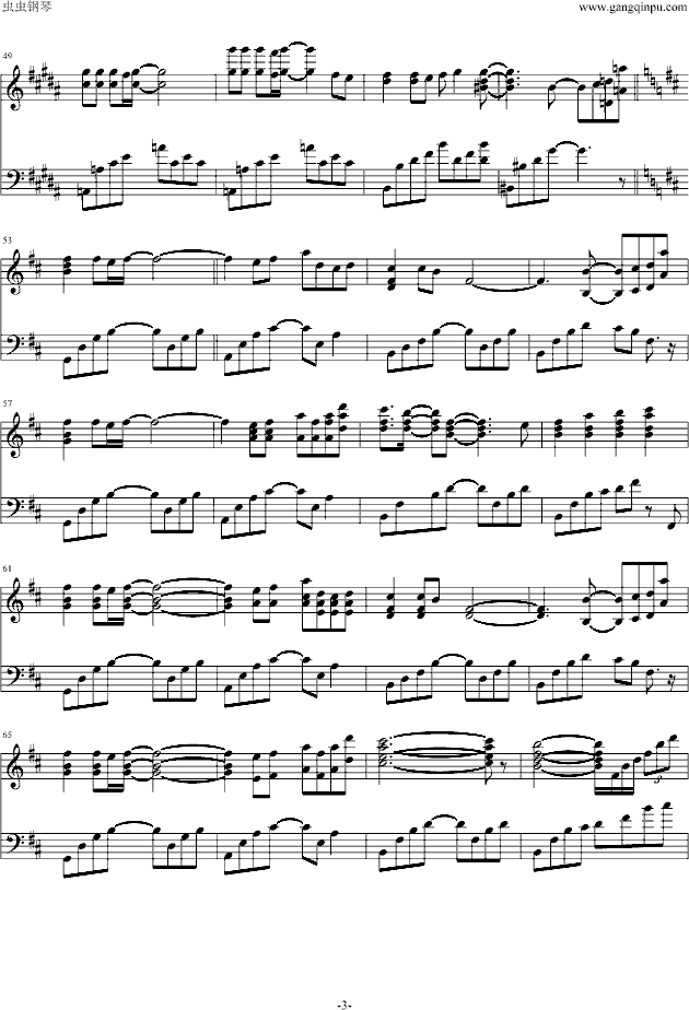 鸟之诗 简易钢琴完整版
