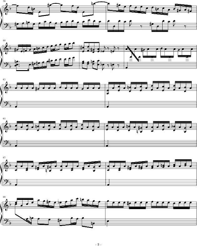 巴赫第一键盘（钢琴）乐协奏曲（第一乐章）