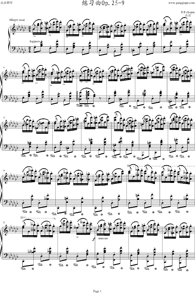 练习曲Op.25-9