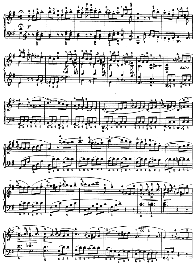 第十九钢琴奏鸣曲-（Op.49 No.1）