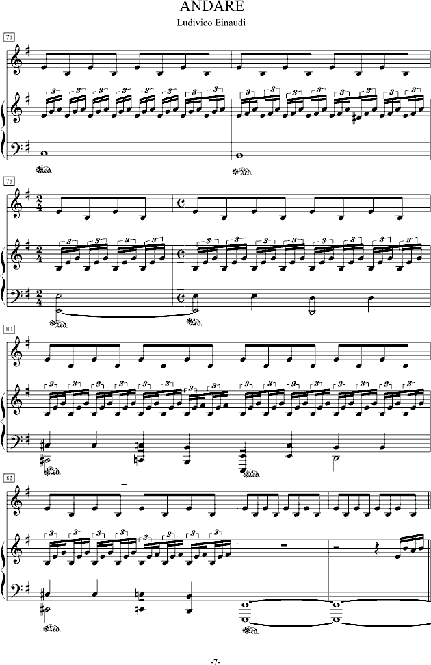 Andare - Ludivico Einaudi