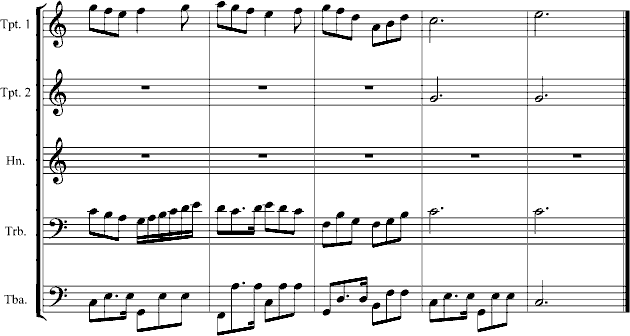 冬夜圆舞曲（铜管乐五重奏）