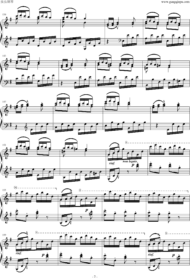 李斯特匈牙利狂想曲第7号 一首欢快活泼的舞曲