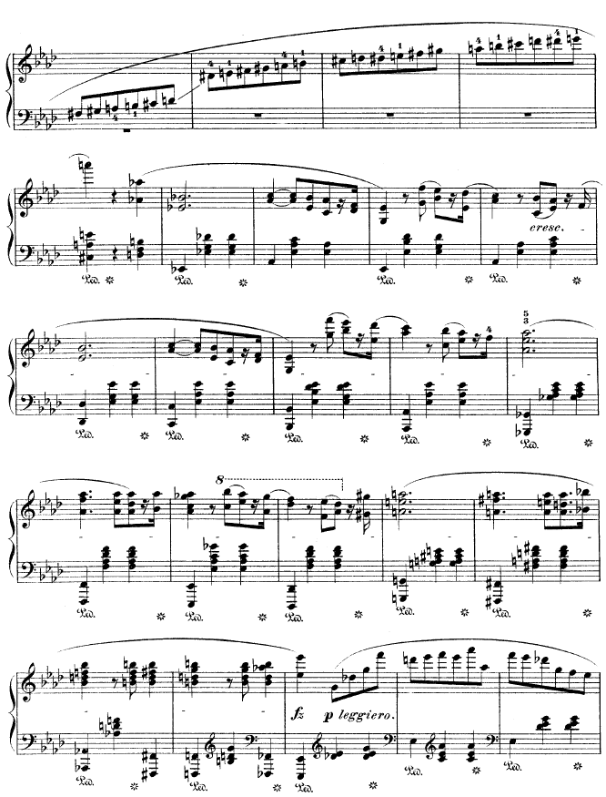 降A大调圆舞曲作品42